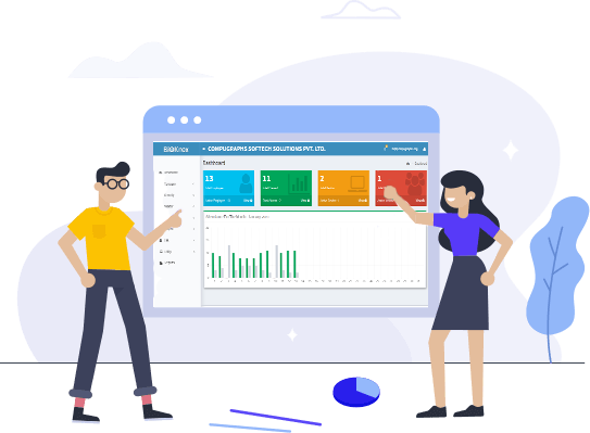 Showing the dashboard of Bioknow HRMS software