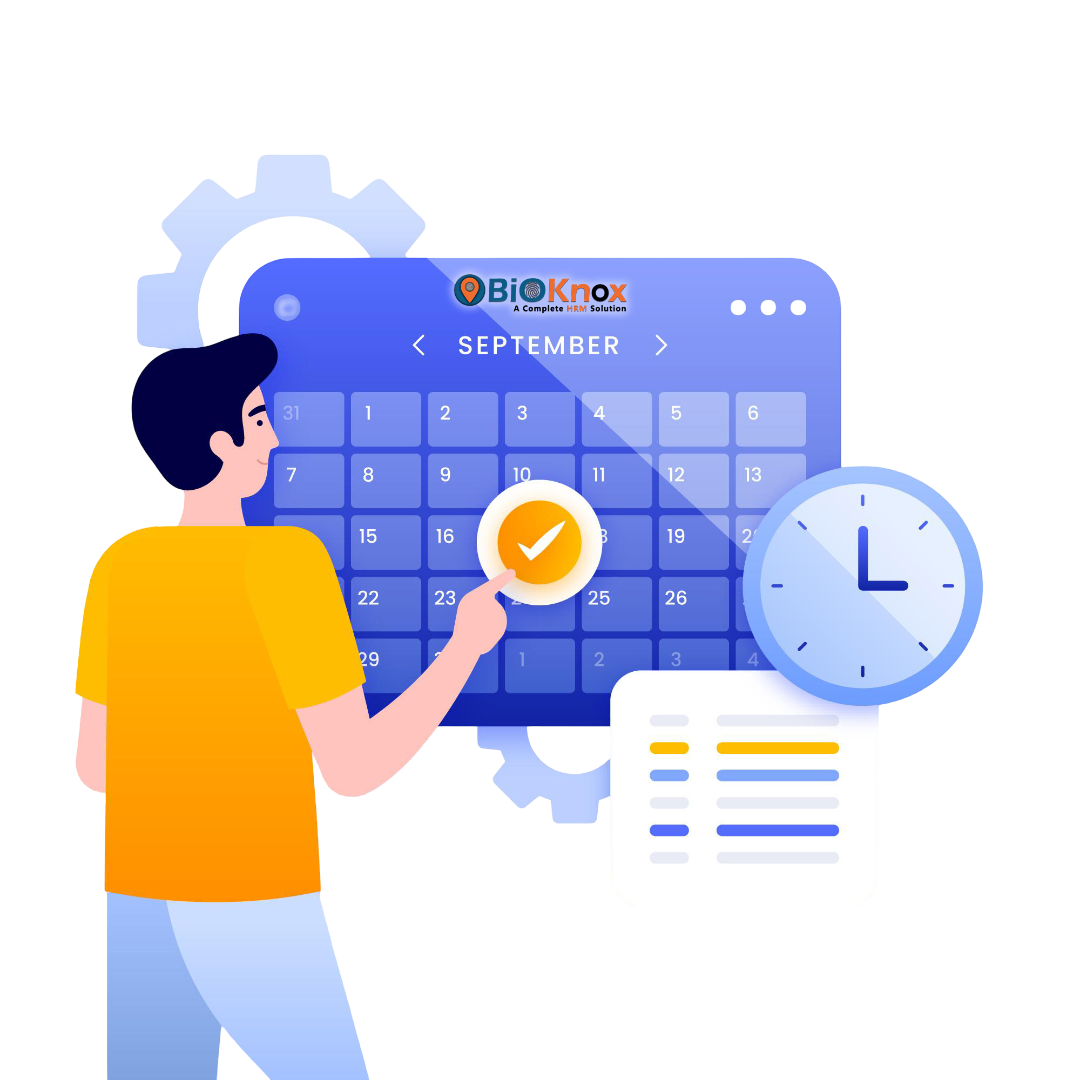 Attendance Management Software processes the attendance data automatically.